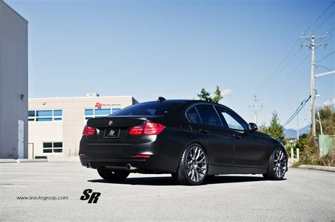 Satin Black BMW F30 3 Series Rides on PUR Wheels - autoevolution