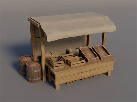 Medieval Market Set Model - TurboSquid 1806296