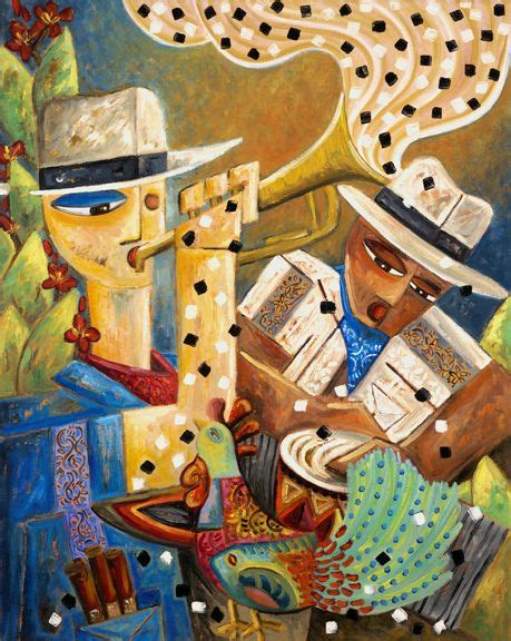 Cuban artist Dania Sierra | Cuban art, Contemporary art canvas, Music painting