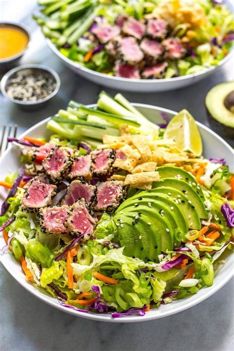 Seared Ahi Tuna Steak Salad Recipe | Bryont Blog