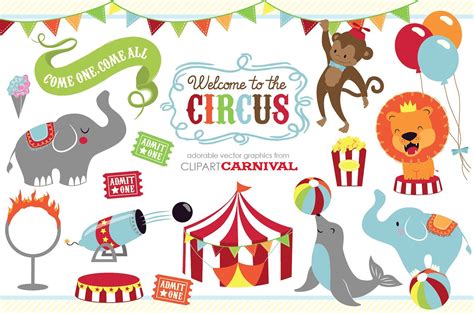 Cute baby circus animals clip art | Circus animals, Animal clipart, Circus illustration