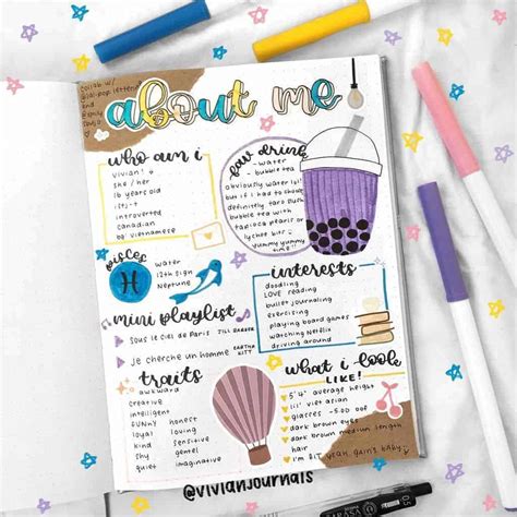 About Me Page In Your Bullet Journal And Why You Need One | Masha Plans