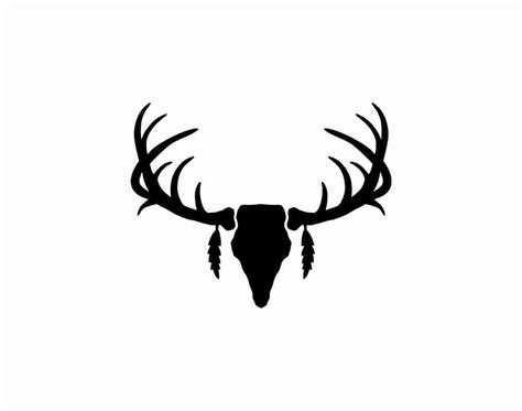 Elk Antler Silhouette at GetDrawings | Free download