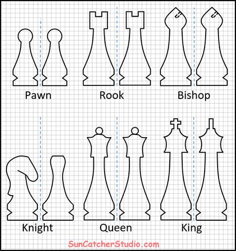 Chess Pieces – Looking for FREE Chess Pieces Patterns? – DIY Projects, Patterns, Monograms ...