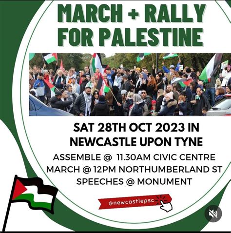 Pro-Palestine protest Saturday 28th October : r/NewcastleUponTyne