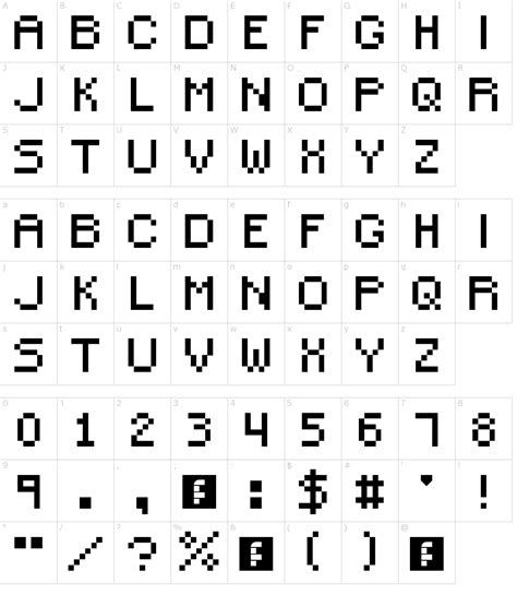 Pixel Art Disney Font