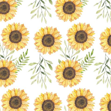 Watercolor Sunflower Fabric – ineedfabric.com