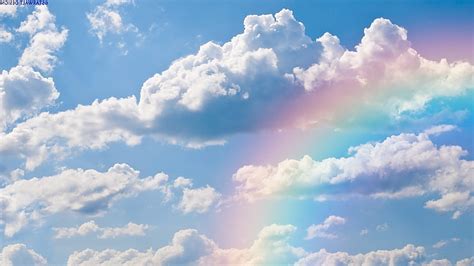 Rainbow Sky Background Wallpaper