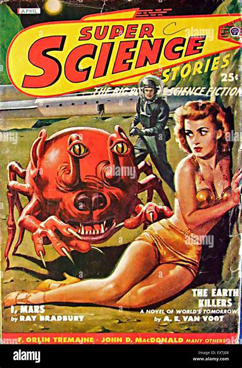 1950s USA Super Science Magazine Cover Stock Photo - Alamy