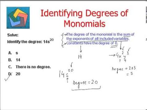 degree of a monomial calculator