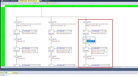 PLC Programming a Sequential Function Chart for Machine Recovery