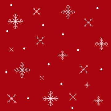 Premium Vector | Snowflake pattern on red background