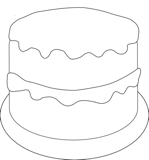 Birthday Cake Template - ClipArt Best