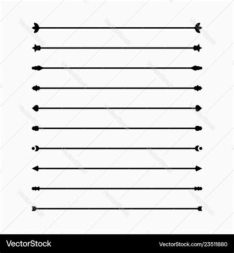 Classic dividers set simple graphic design Vector Image