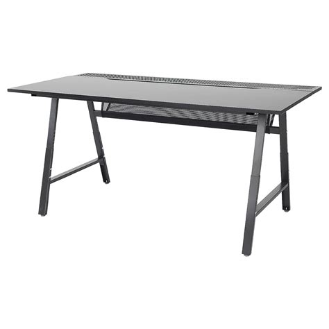 UTESPELARE gaming desk, black, 160x80 cm - IKEA