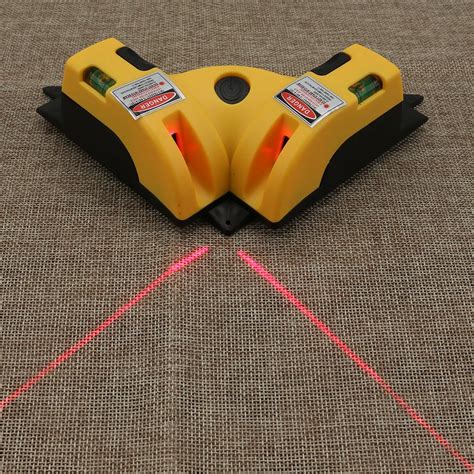 Right Angle Two Lengthened 90 Degree Vertical Horizontal Laser Line Projection Square Level ...