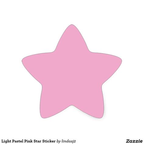 Light Pastel Pink Star Sticker | Zazzle | Ideias colagem, Símbolos, Vetores