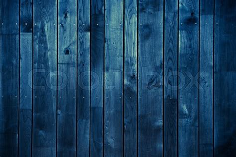 Dark Blue Wood Background. Blue Painted ... | Stock image | Colourbox