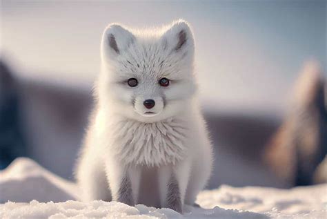 baby arctic foxes Arctic fox wallpapers