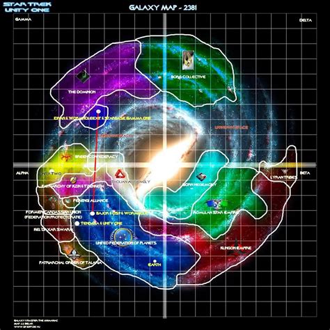 Map of the Quadrants - showing the Territories and Empires from a very cool perspective. - ST ...