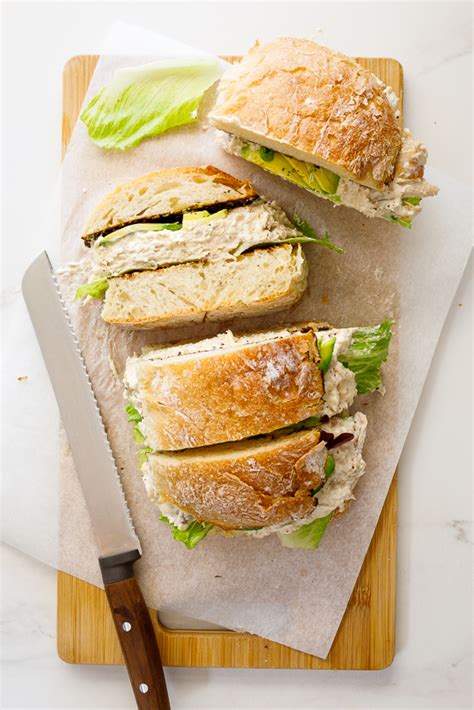 Family-size creamy chicken salad sandwich - Simply Delicious