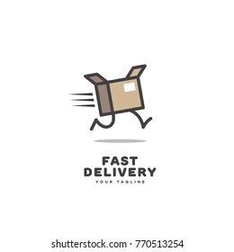 Fast Delivery Logo Template Design Running Stock Vector (Royalty Free) 770513254 | Shutterstock