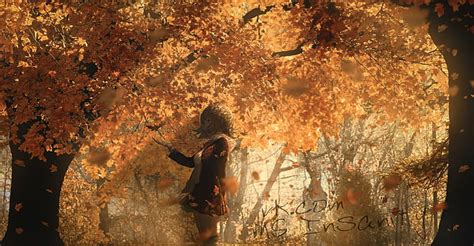 HD wallpaper: fall, anime girls | Wallpaper Flare