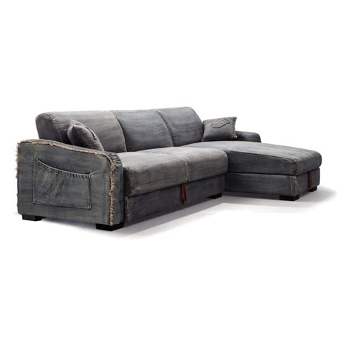 Zuo Brand Blue Denim Sectional Sofa - Overstock™ Shopping - Great Deals ...