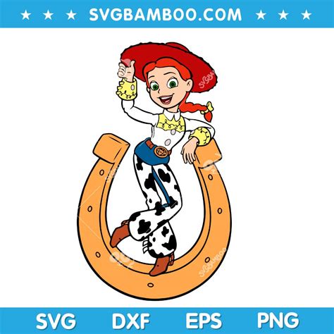 Jessie Horseshoe SVG, Toy Story Jessie SVG, Disney Jessie