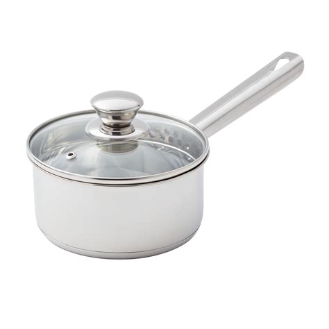 Mainstays Stainless Steel 1-Quart Saucepan with Straining Lid - Walmart.com