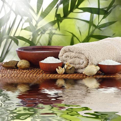 Spa massage aromatherapy setting — Stock Photo © Pics4ads #9456308