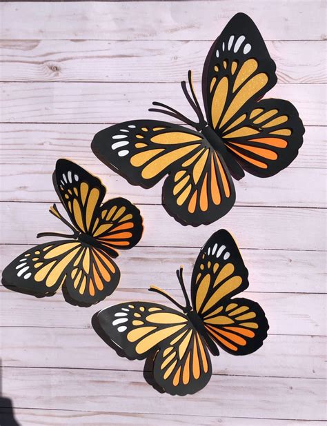 3D Butterflies/ Wall Decor/ Party Decor/ Mexican Party/ - Etsy | 3d butterfly wall decor, Art ...