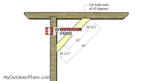 2 Post Pergola Plans | MyOutdoorPlans