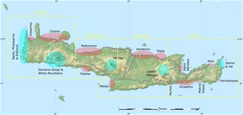 Road Map Of Crete