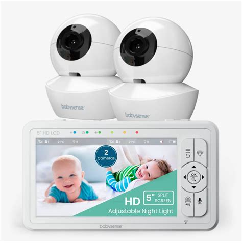 2 Camera Split Screen HD Split Screen Video Baby Monitor | Babysense