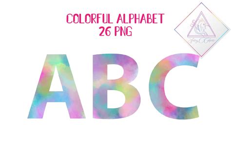 Colorful alphabet clipart