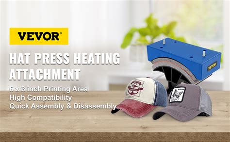 VEVOR Attachment Silica Gel Hat Cap Curved Heating Element Press Mat Pad, Blue | VEVOR US