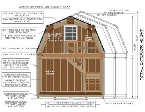 12x16 two story shed plans | Backyard plan idea