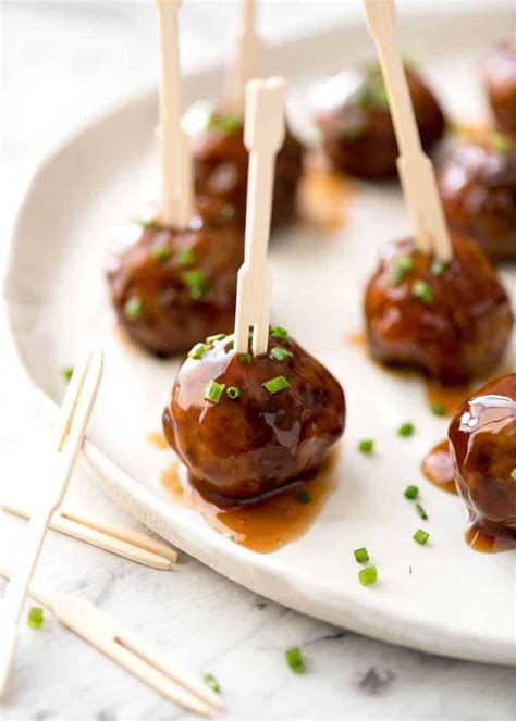 Cocktail Meatballs with Sweet & Sour Dipping Sauce | RecipeTin Eats