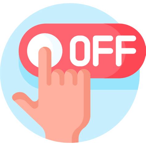 Off Button Detailed Flat Circular Flat icon