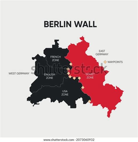 Berlin Wall Map Europe