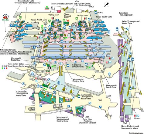 JR-EAST:Guide Maps for Major Stations (Tokyo Station)