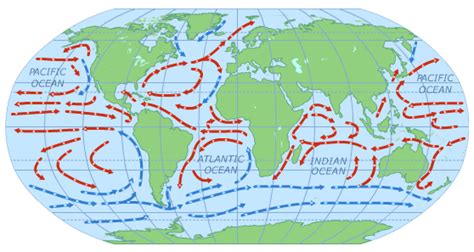 World Map With Ocean Currents - Alvera Marcille