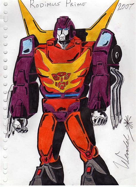 Rodimus Prime Drawing by Wendel Krolis - Fine Art America