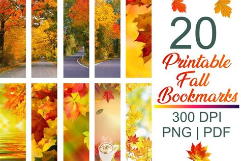 Printable Fall Bookmarks Grafica di Bold Expressions · Creative Fabrica