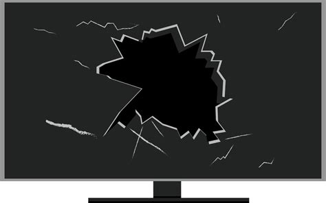 broken tv on white background vector illustration 10705497 Vector Art at Vecteezy