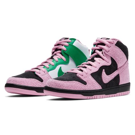 Nike SB Dunk High Pro Premium 'Invert Celtics' (Black/Pink Rise-Lucky ...