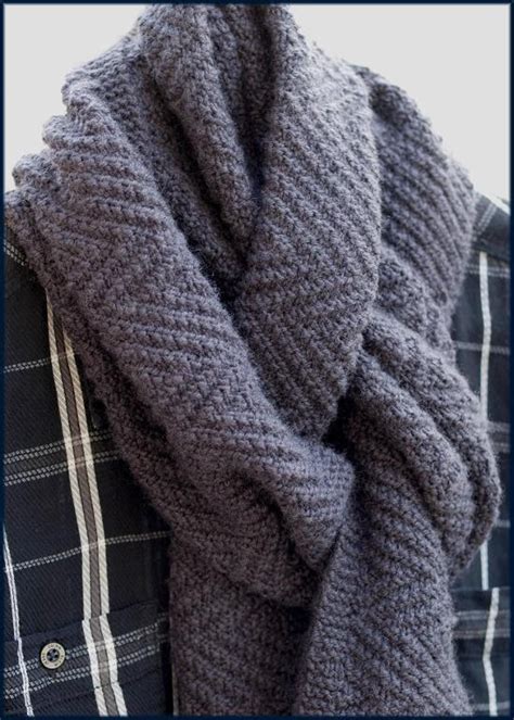 Mens Cashmere Scarf Knitting Pattern