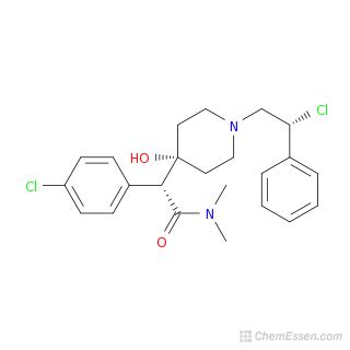 2-[1-(2-chloro-2-phenylethyl)-4-hydroxypiperidin-4-yl]-2-(4-chlorophenyl)-N,N-dimethylacetamide ...