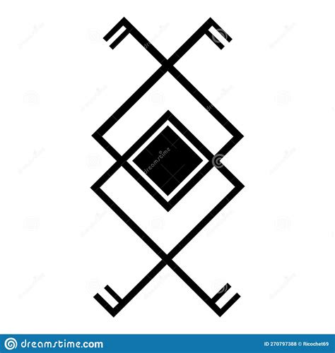 Amazigh motif symbol icon stock illustration. Illustration of icon - 270797388